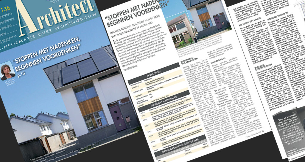 Artikel in Belgisch vakblad Architect